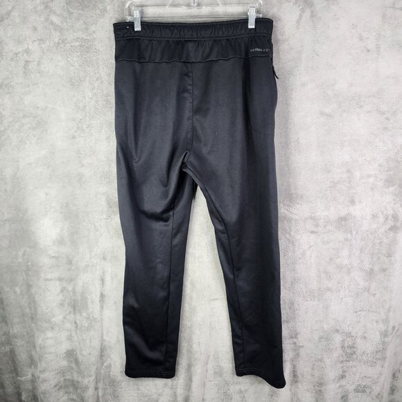 Mens Black Nike Therma-Fit Jogger Sweatpants Fleece Hi Rise Size L - Picture 5 of 13